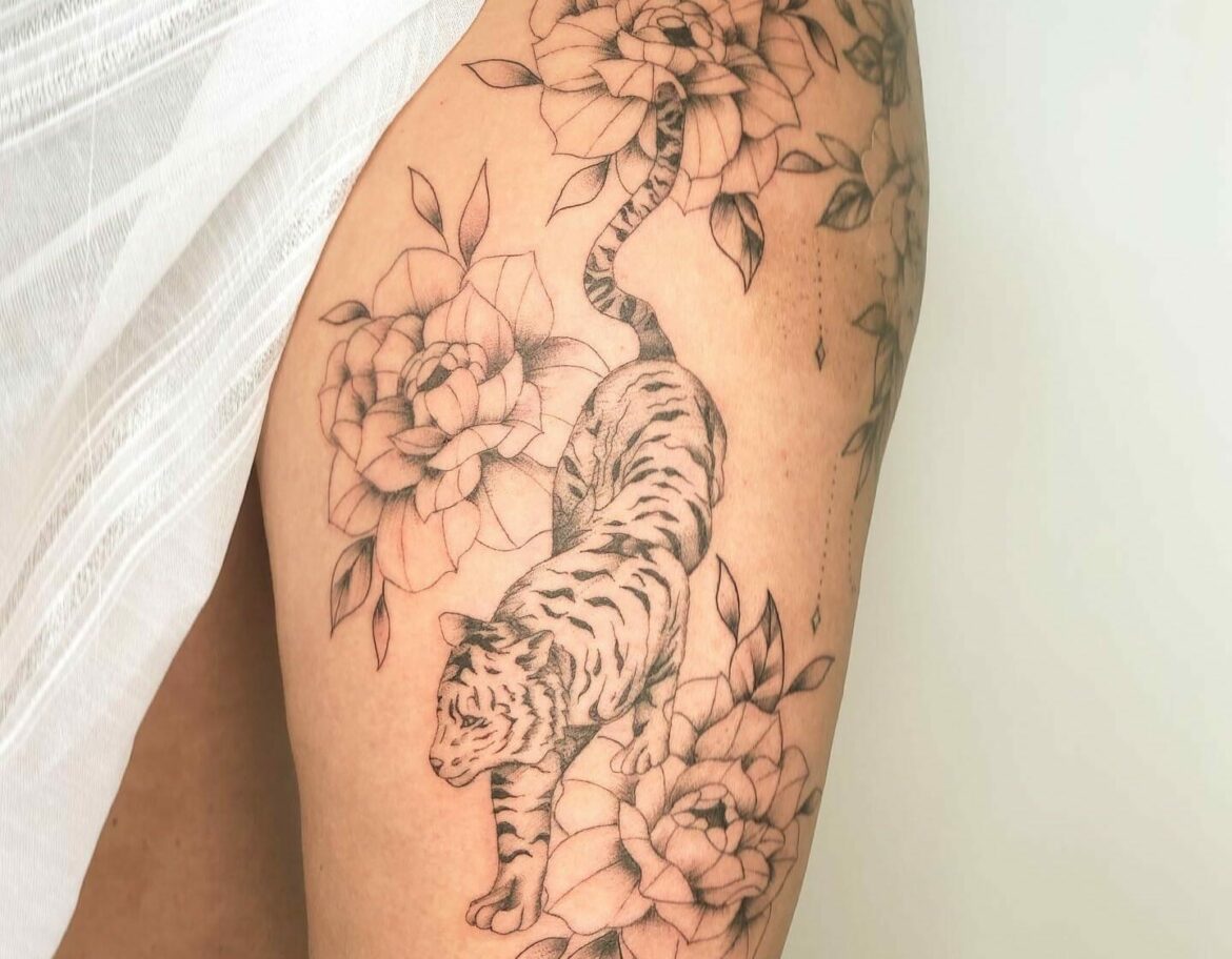 Tiger Thigh Tattoo Ideas That Will Blow Your Mind