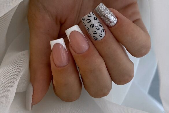 Stay Classy With Nude And White Nail Designs In