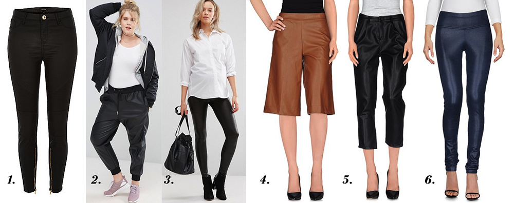 outfit grid womens leather look faux leather pants trousers style