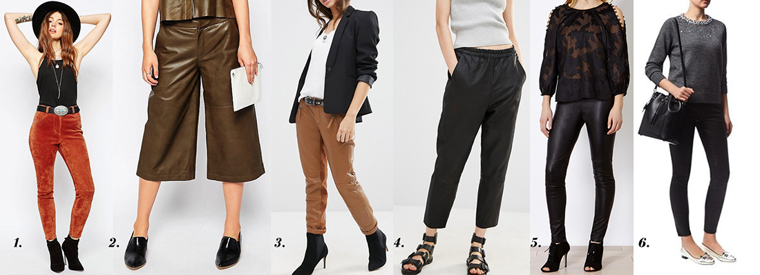outfit grid womens leather pants trousers culottes style