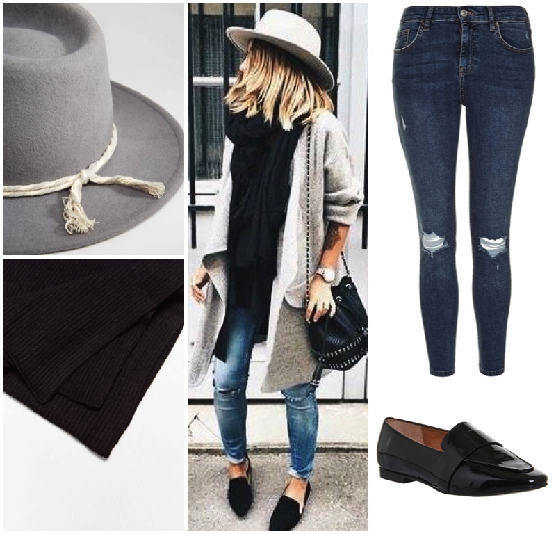 skinny-jeans-black-loafers-grey-fedora-black-scarf