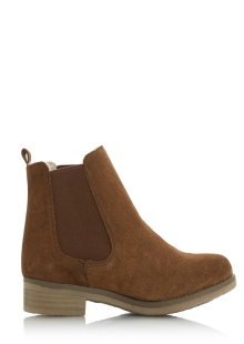 Dune Tan Warm Lined Chelsea Boots