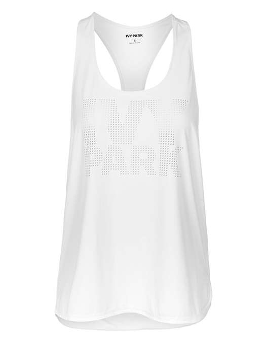 Ivy Park Laser Cut Logo Racer Tank Top £24