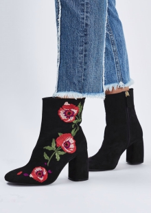 Topshop Madame Embroidery Boots