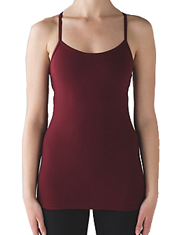 Lululemon Power Y Tank Luon - Deep Rouge £45