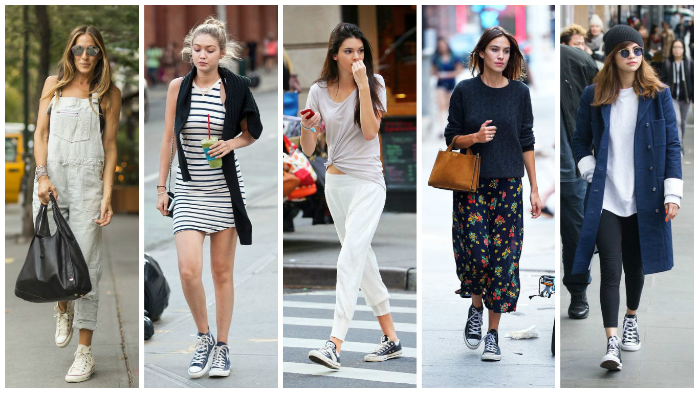 Five stylish celebrities show how to wear Converse shoes