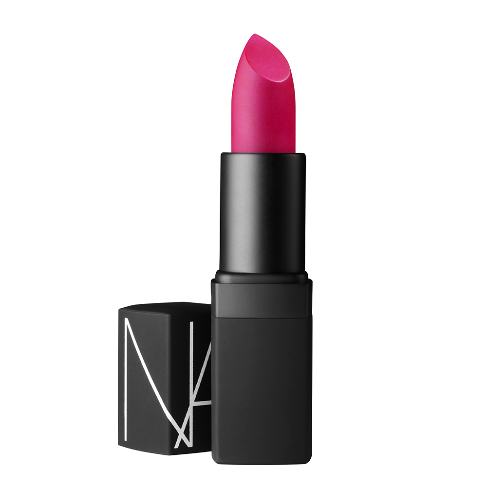 NARS semi-matte lipstick in funny face bright pink