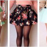 Floral and coloured skater skirts
