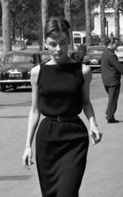 Audrey Hepburn work / office style little black dress - shop the look