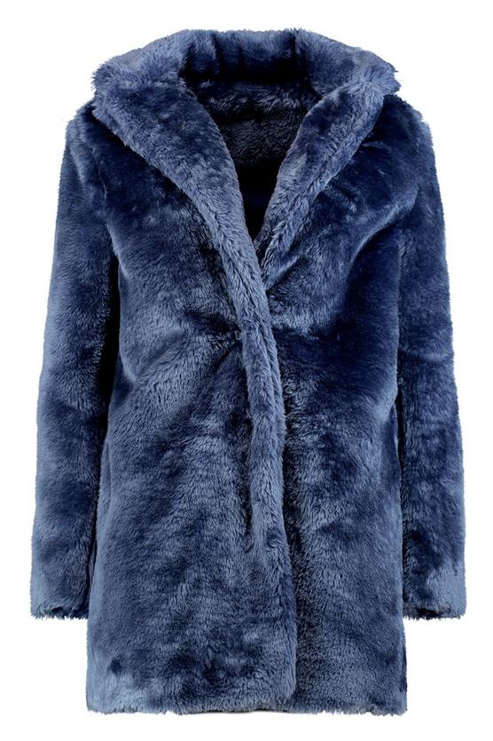 Boohoo Rebecca Collared Faux Fur Coat