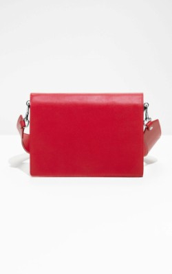 &OtherStories Wide Strap Crossover - red small bag