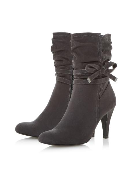 Head Over Heels Rayna Side Bow Detail Calf Boots