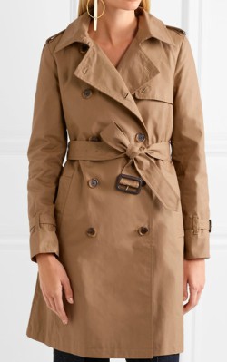Top 3 trench coats -Net-a-Porter J.Crew canvas trench coat