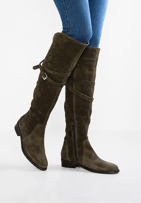 mint&berry Over-the-knee-boots - khaki