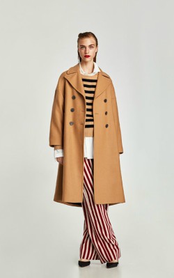 Zara LONG OVERSIZED COAT - £129 camel coat shop
