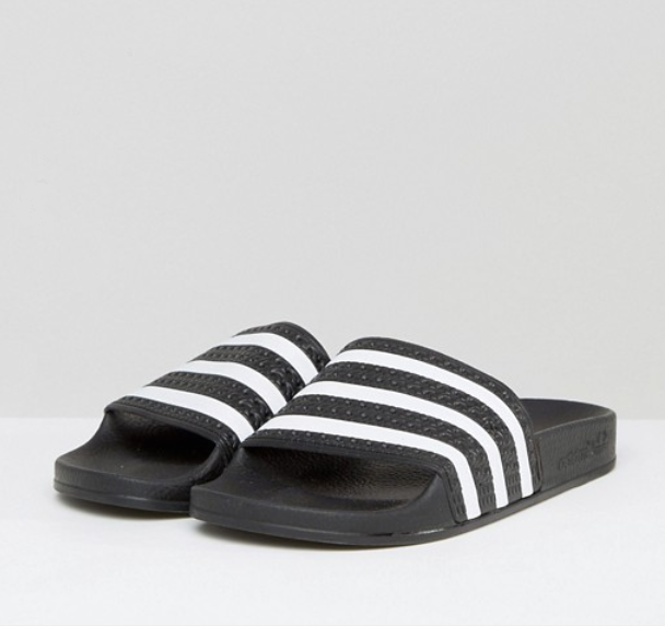 ASOS Adidas Originals Adilette Slider Sandals In Black