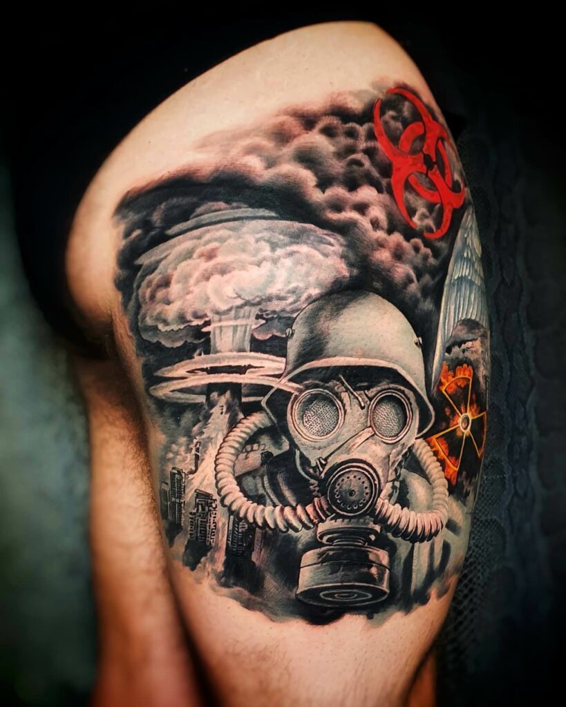 Radioactive Biohazard Tattoo