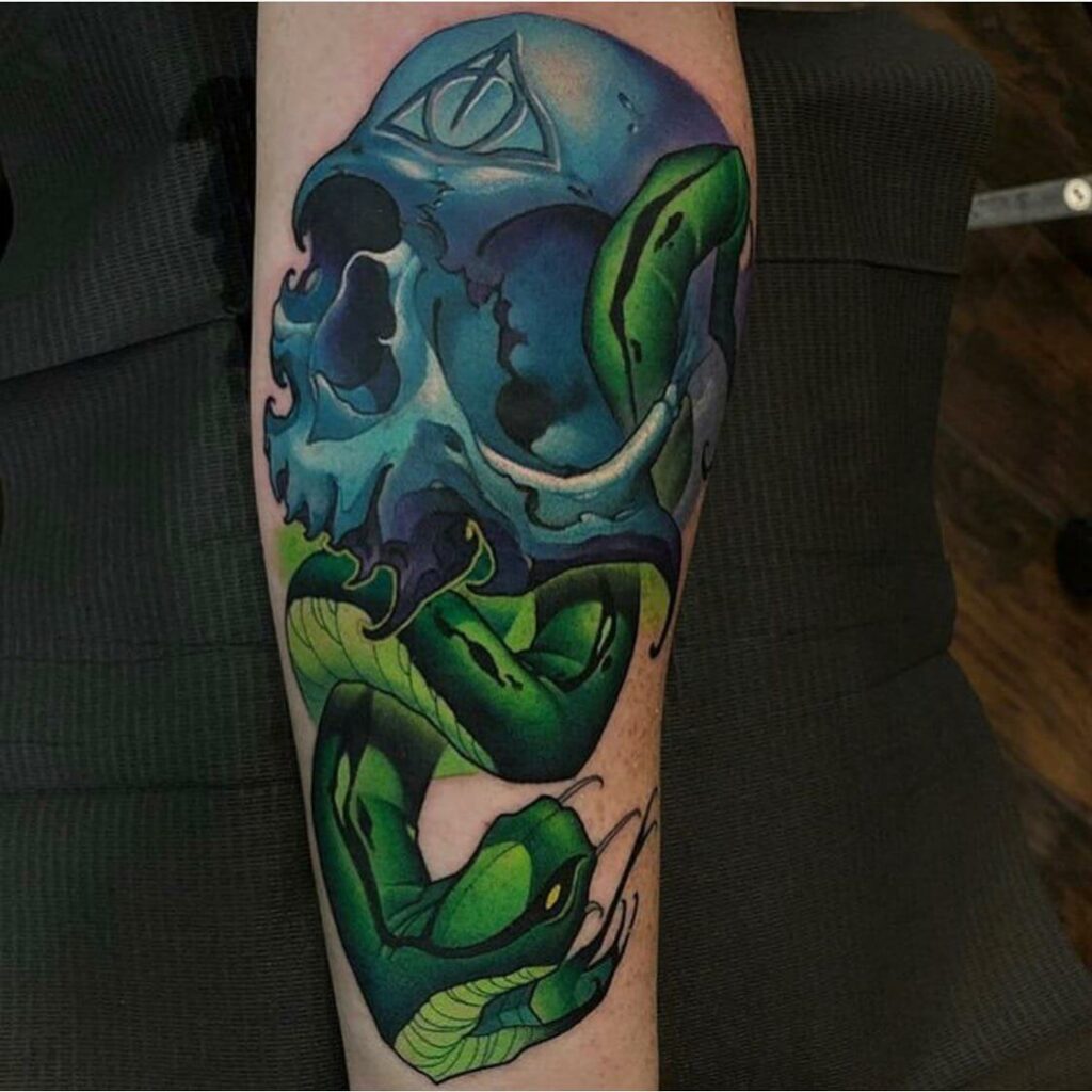 Dark Mark Tattoos With A Skull