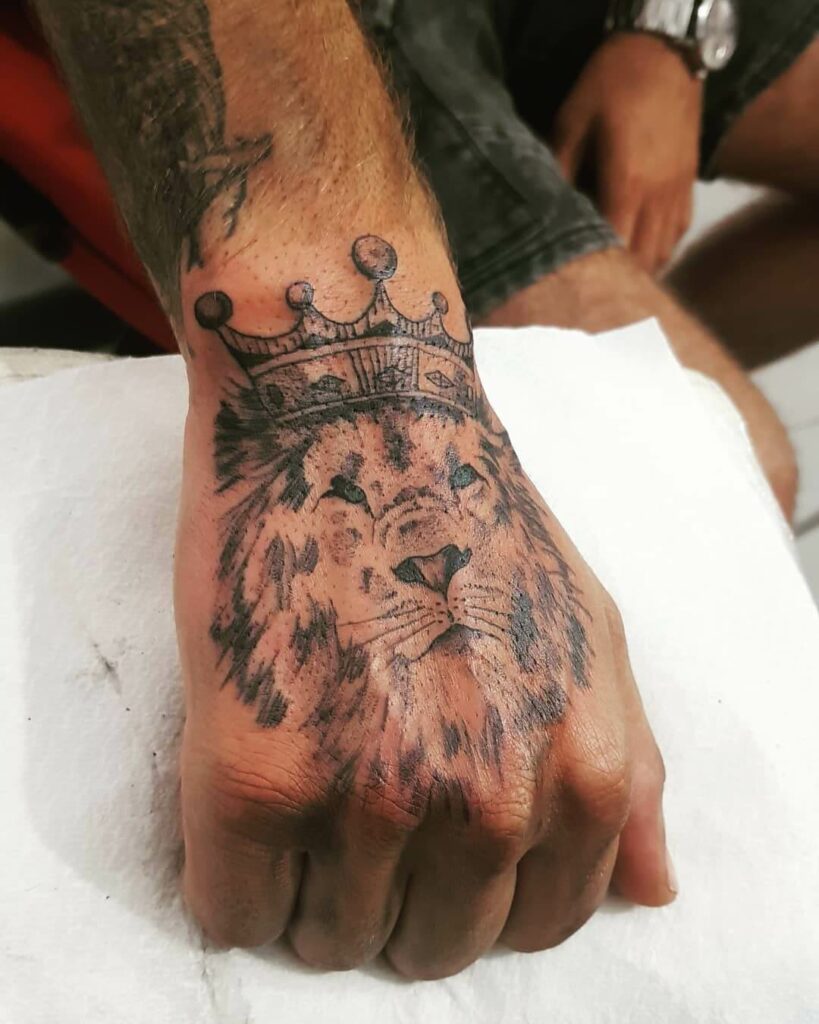 The Lion With The Crown Tattoo