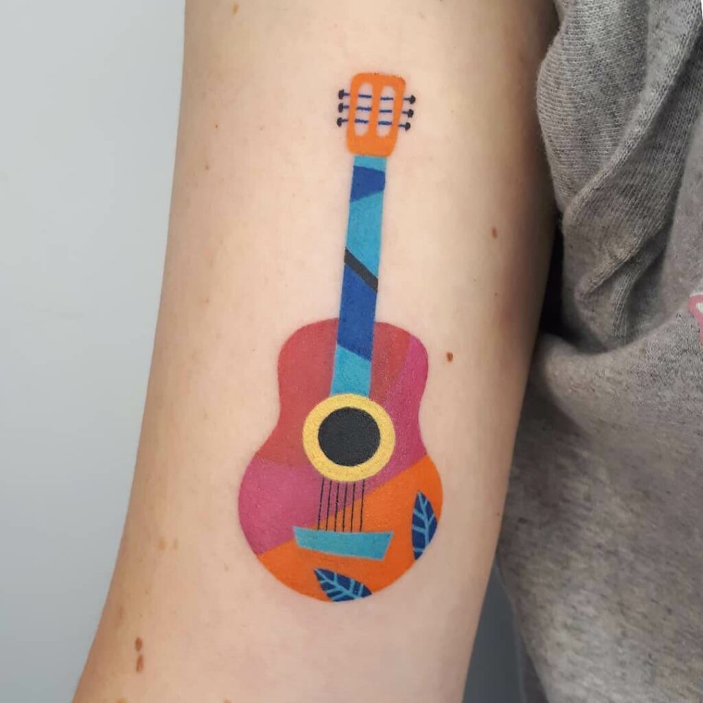 11+ Simple Guitar Tattoo Designs That Will Blow Your Mind! - alexie