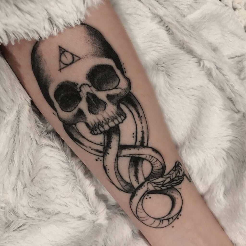 Dark Mark And Deathly Hallows Tattoo Ideas