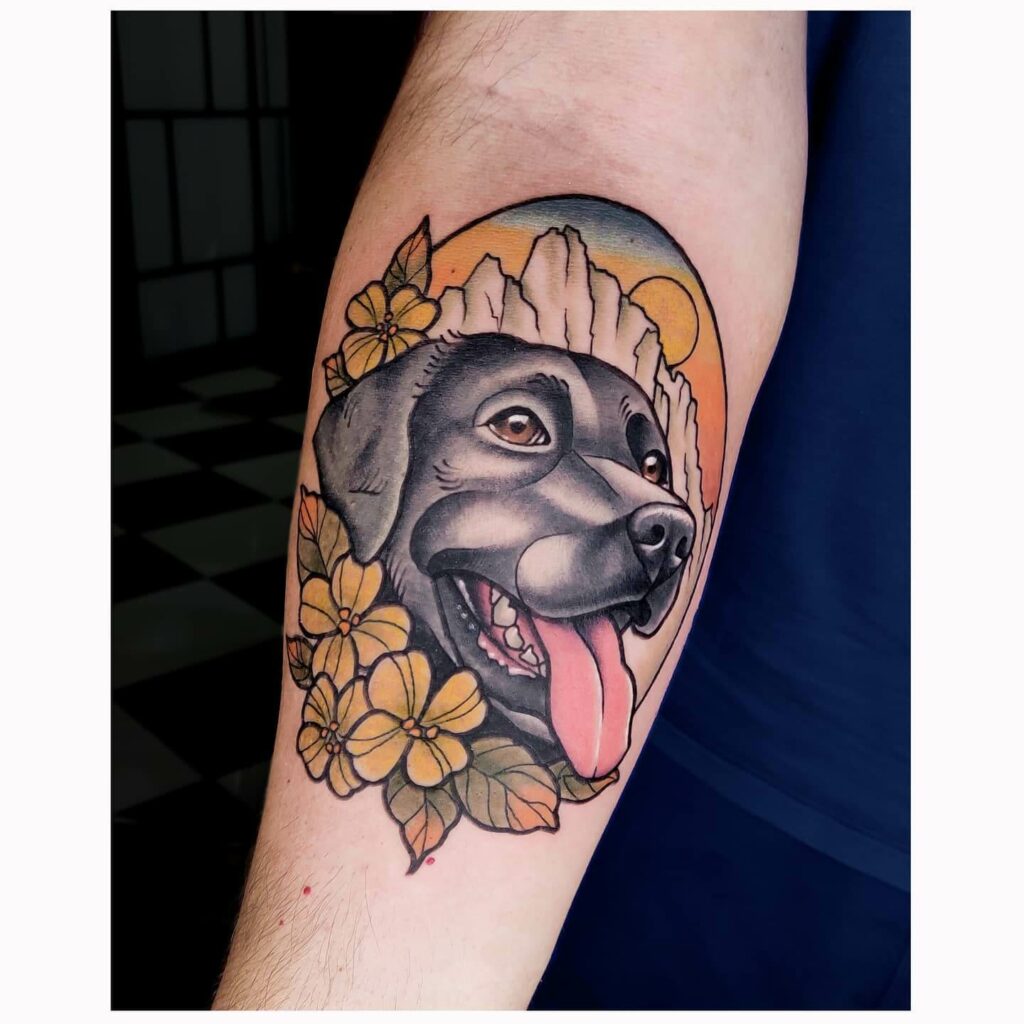 Black Lab Tattoo