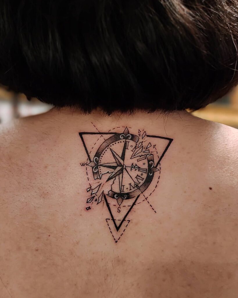 Geometric Clock Tattoo Idea  BlackInk