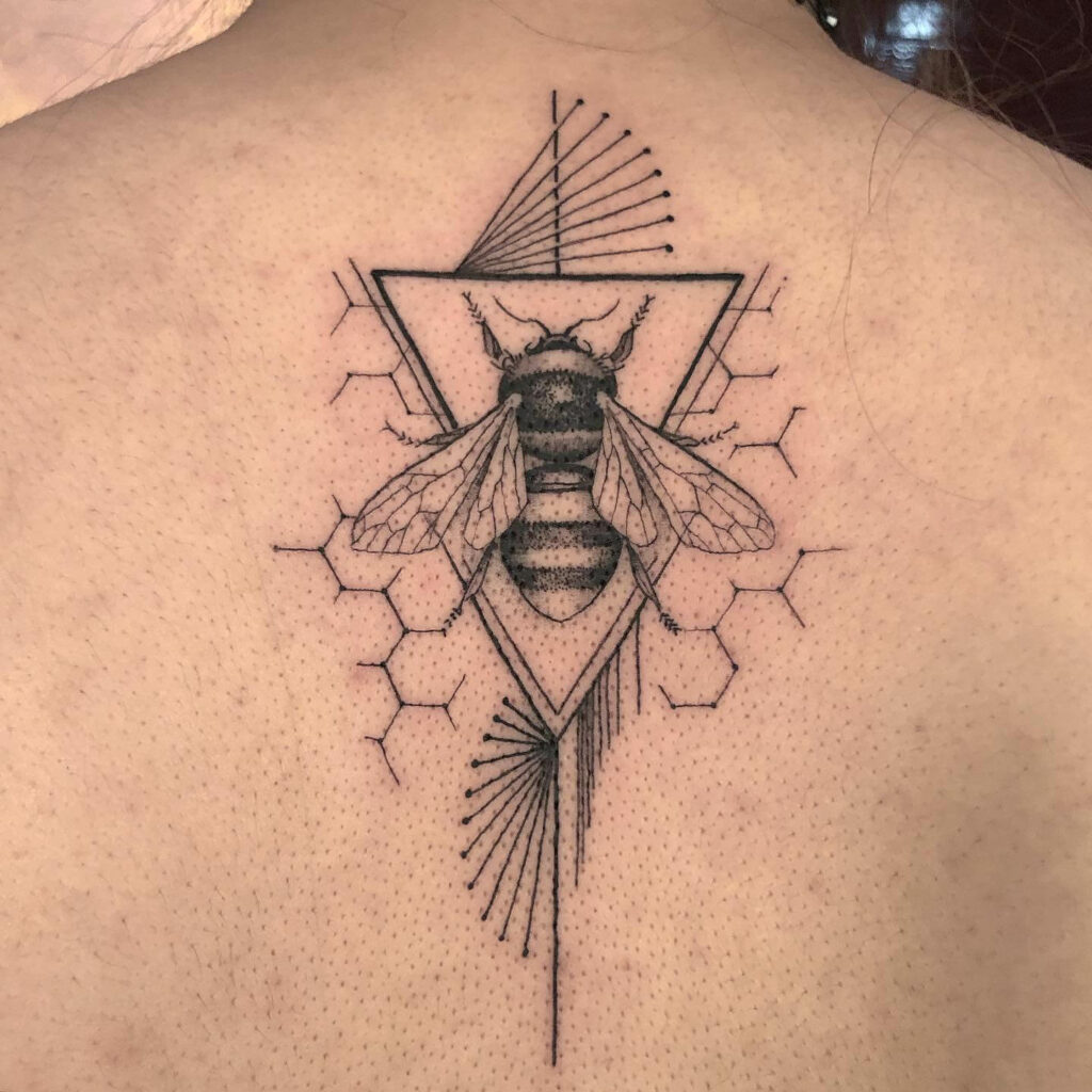 honey comb and bee tattoo kneeTikTok Search