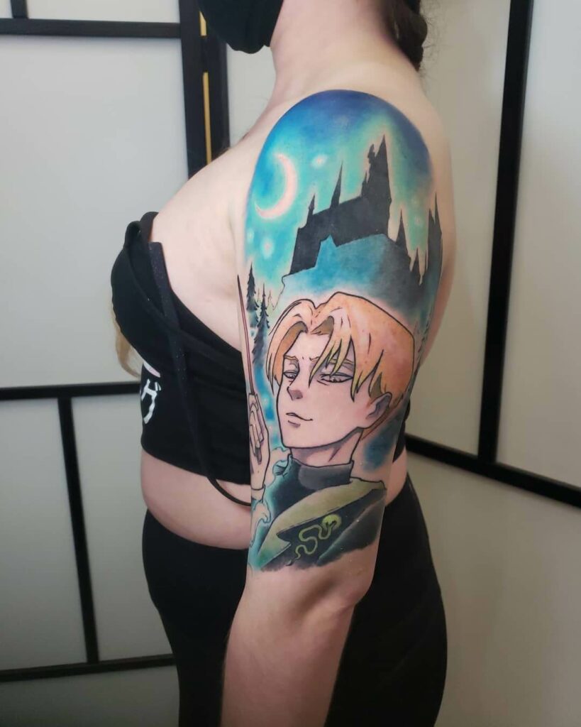 Anime-Inspired Draco Malfoy Tattoos