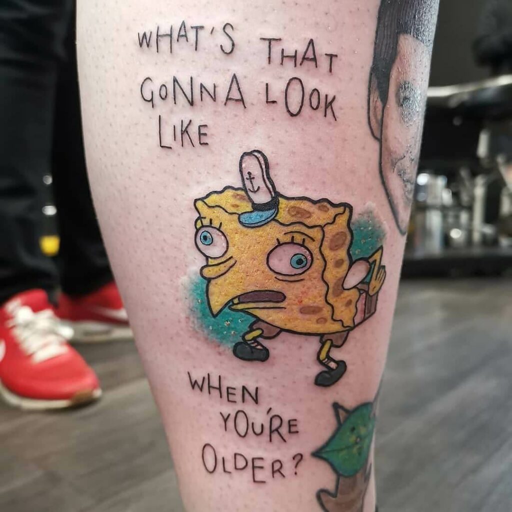 Spongebob Meme Tattoo Quotes