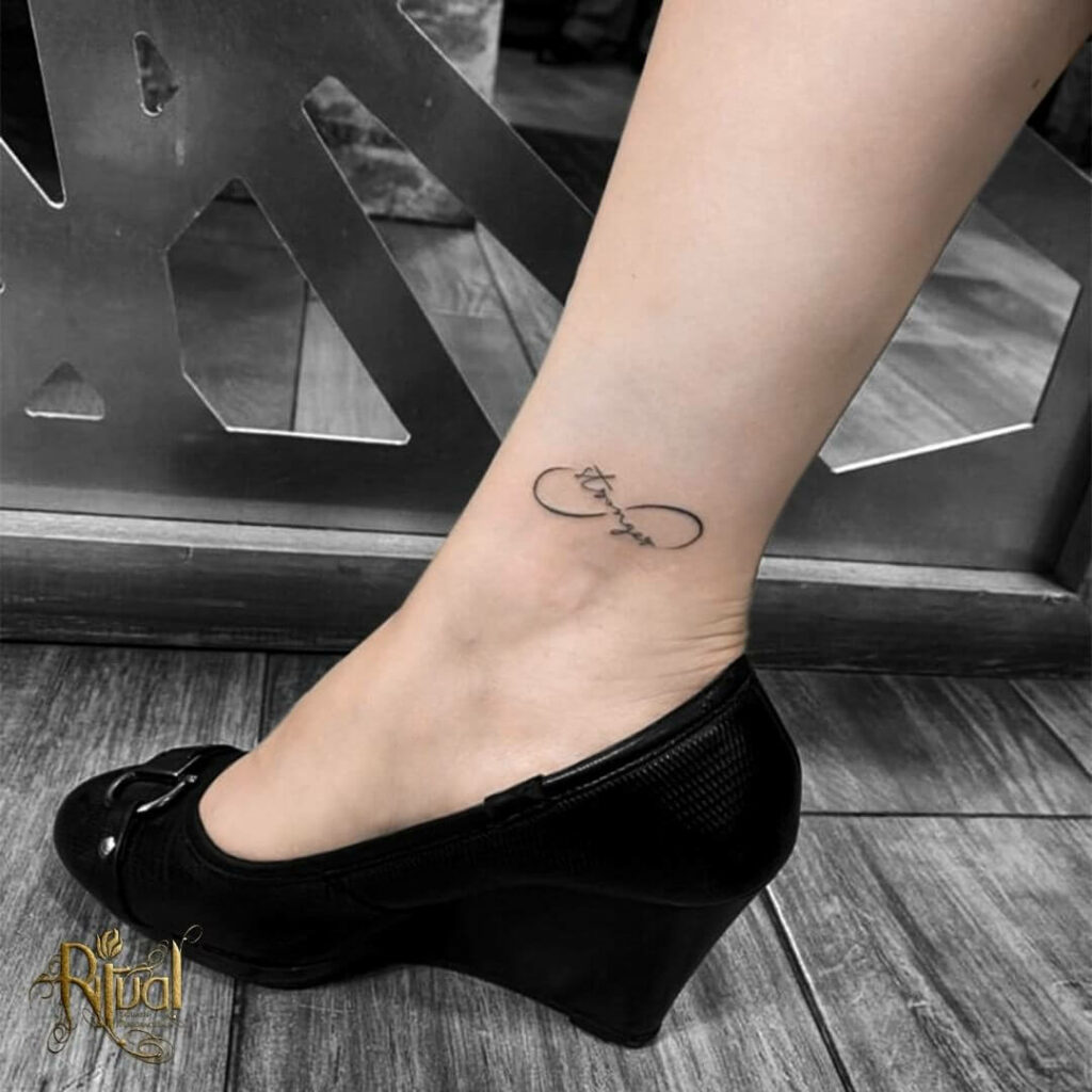 Infinity Symbol With Quote Tattoo