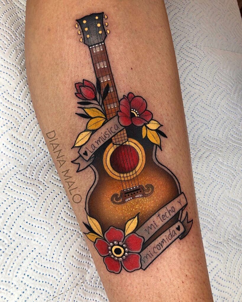100+ Amazing Guitar Tattoo Ideas To Inspire Your Next Design