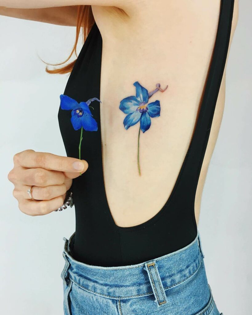 Share more than 74 minimalist larkspur tattoo best  thtantai2