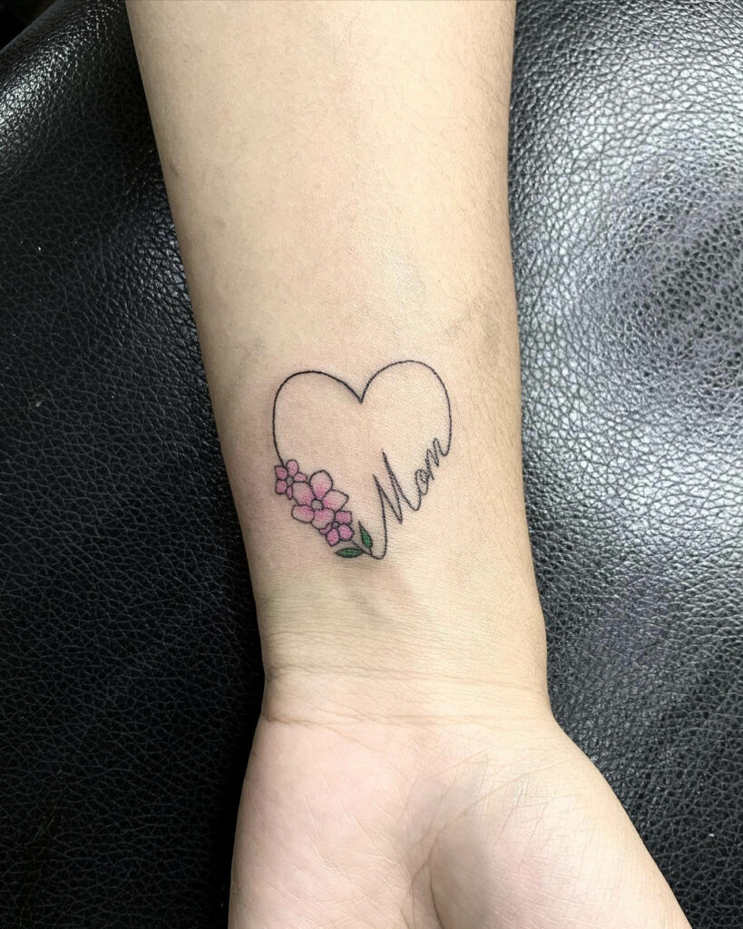 Heart Flower Tattoo - ClipArt Best
