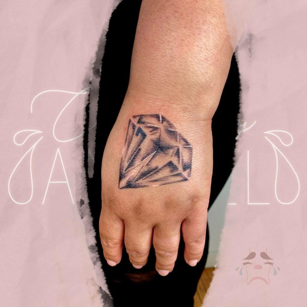 56 Diamond Tattoos On Wrist  Tattoo Designs  TattoosBagcom