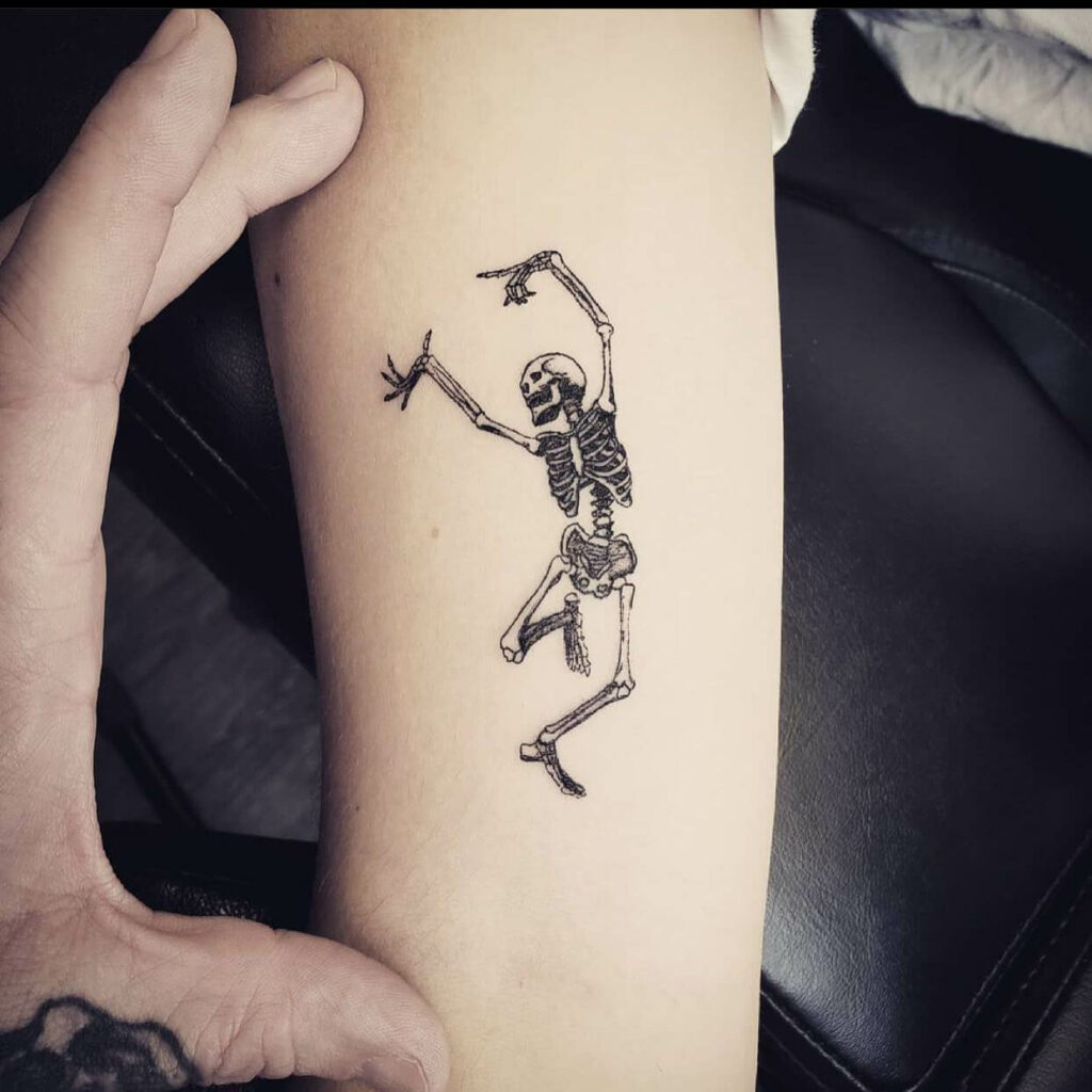 The Dancing Skeleton tattoo