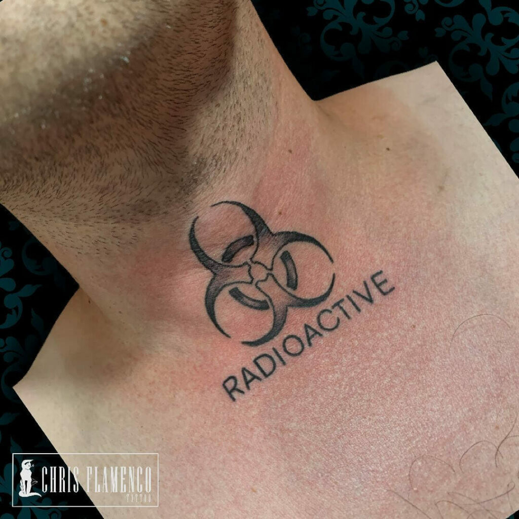 biohazard symbol tattoo