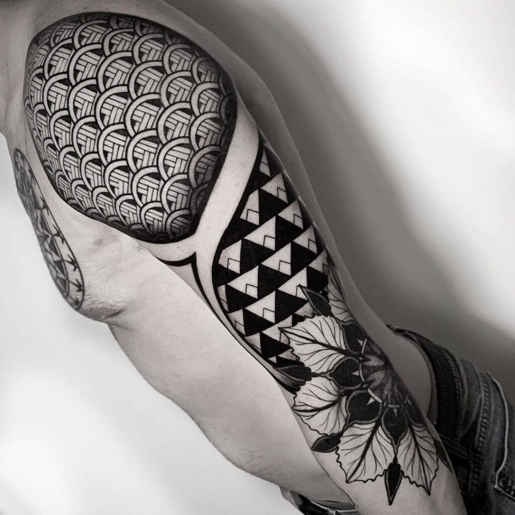 geometric sleeve tattoos