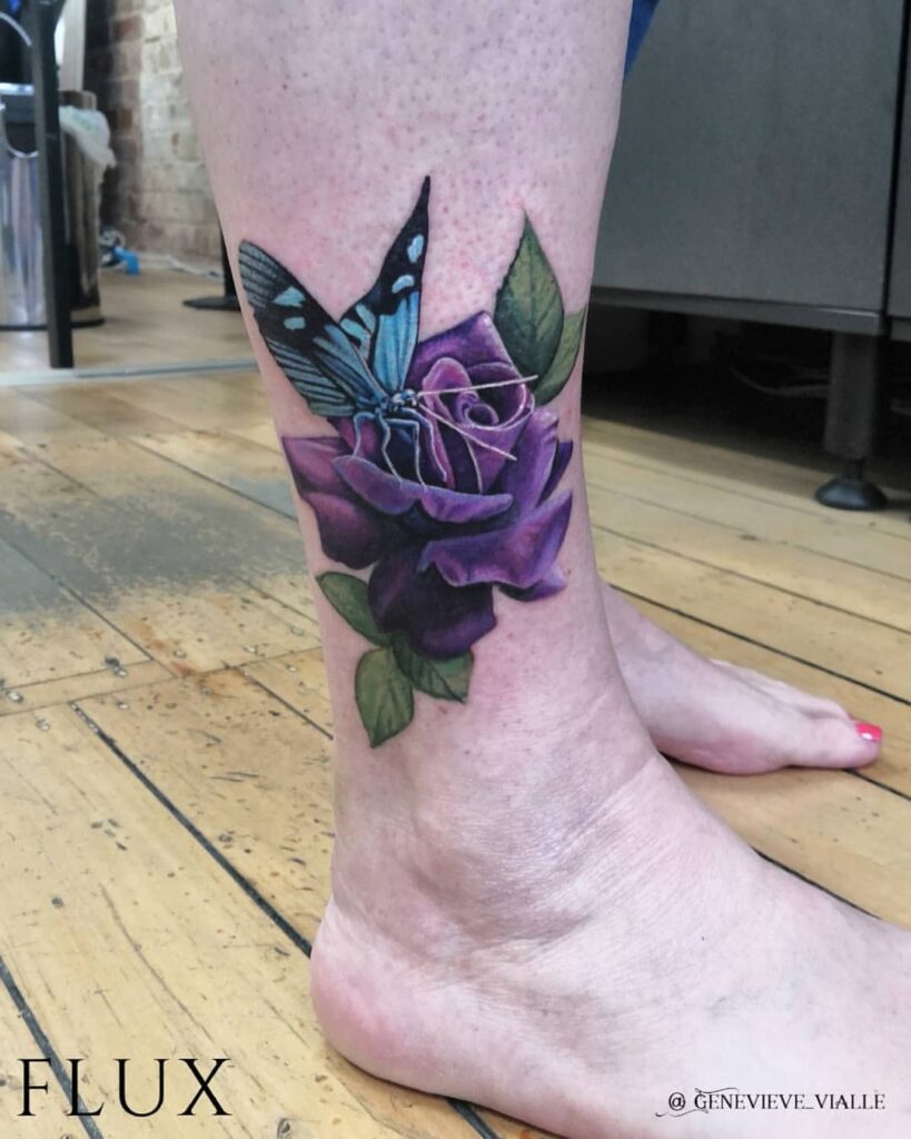 rose cover up tattoo