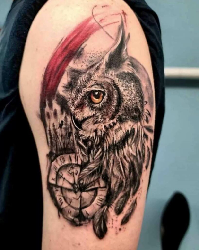 Nite Owl And Time Tattoo