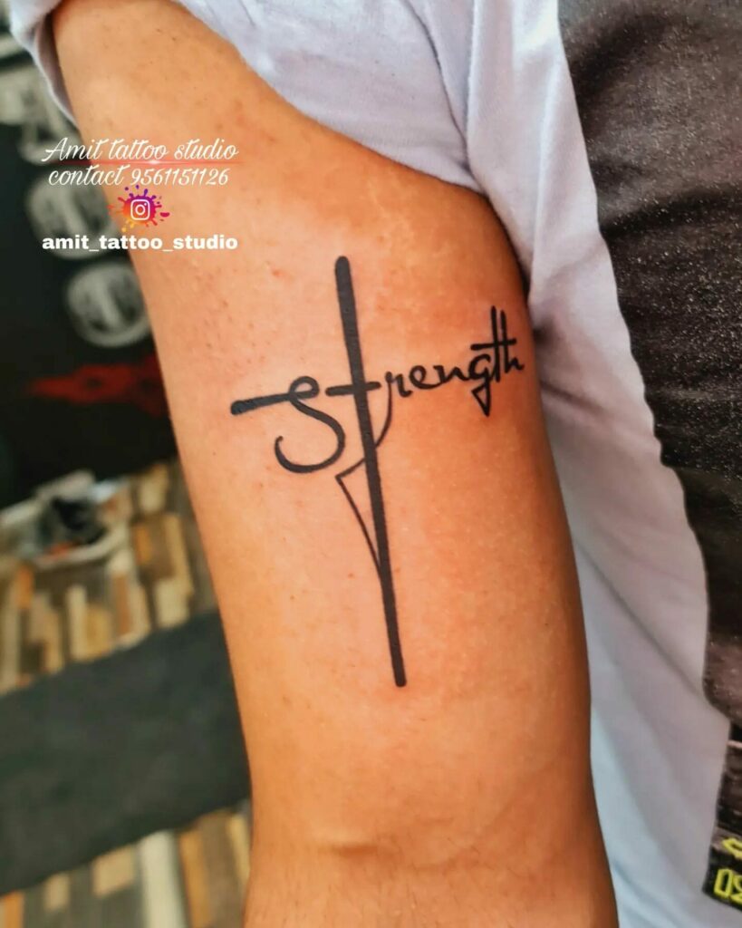 Female Strength Symbol Tattoo