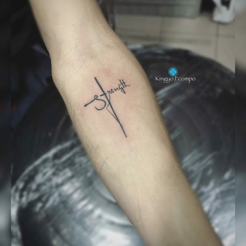 Female Strength Symbol Tattoo