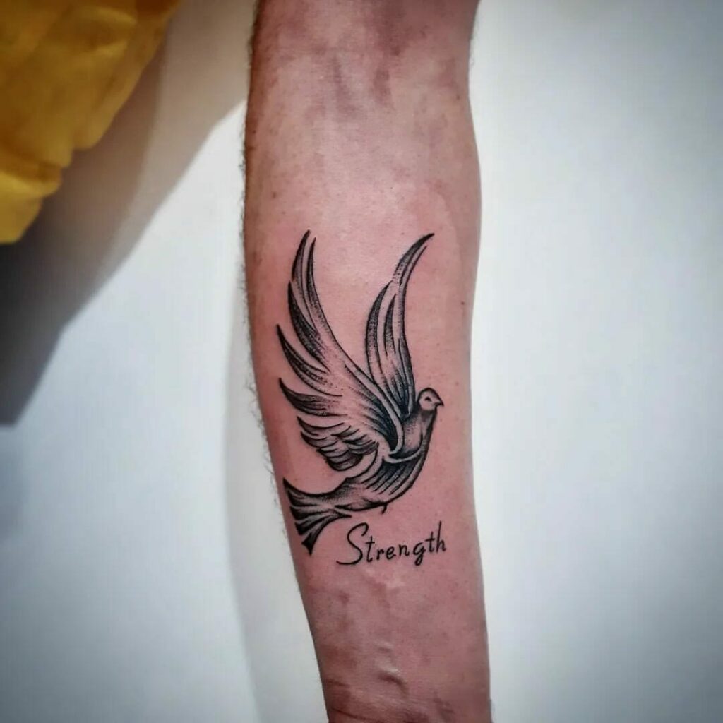 Female Strength Symbol Tattoo