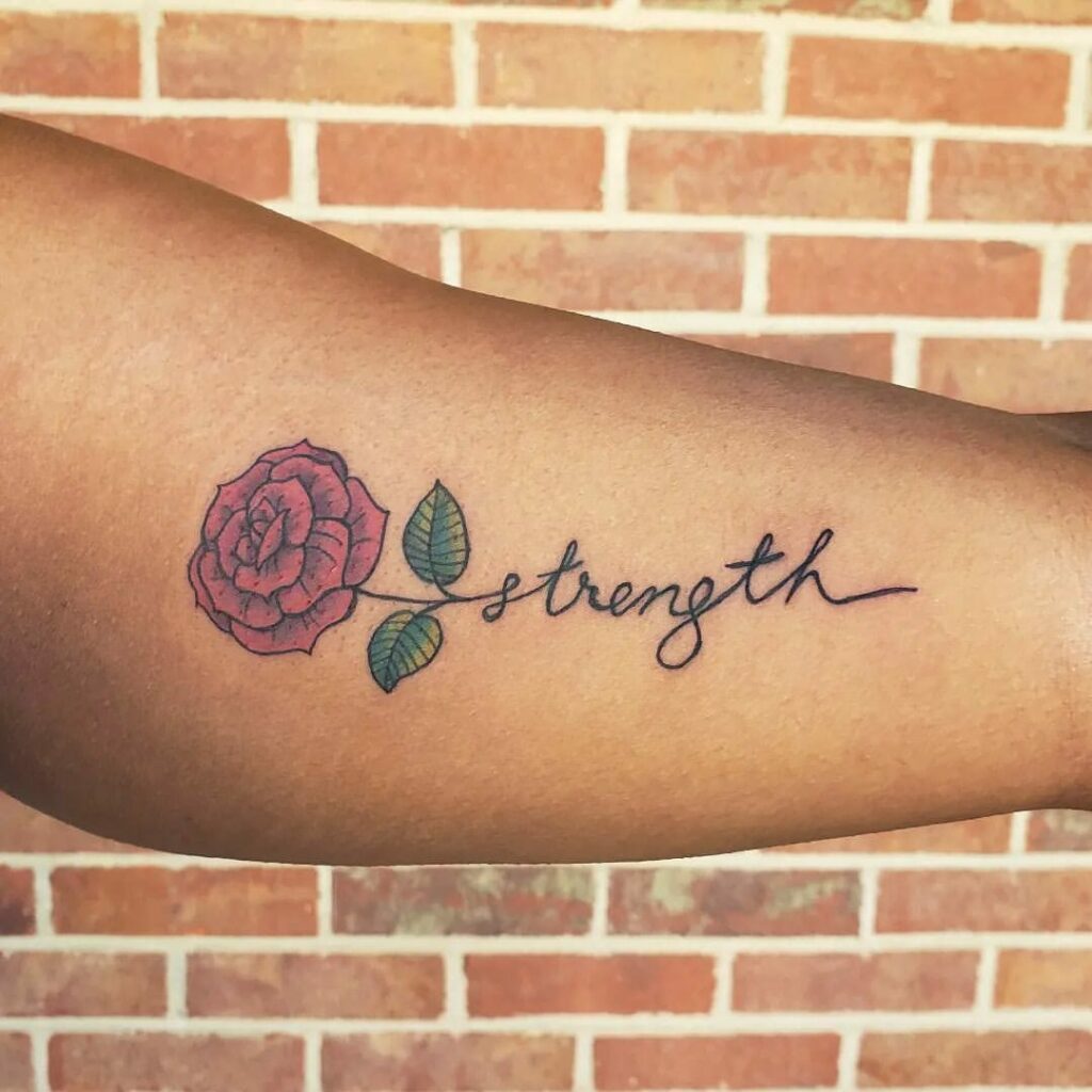 Female Strength Symbol Tattoo