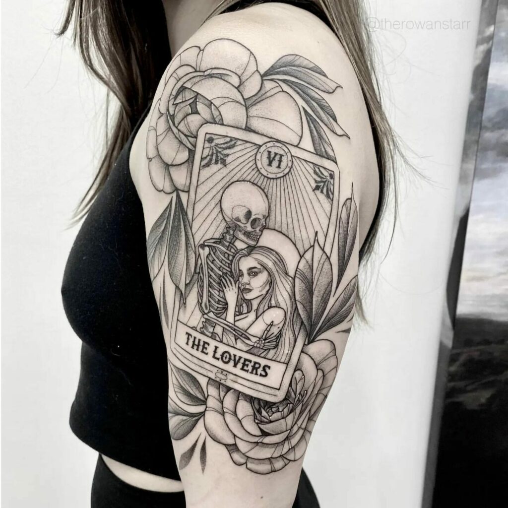 the lovers tarot card tattoo