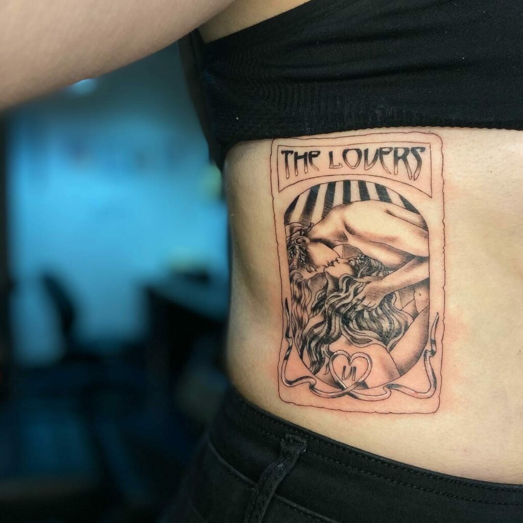 the lovers tarot card tattoo