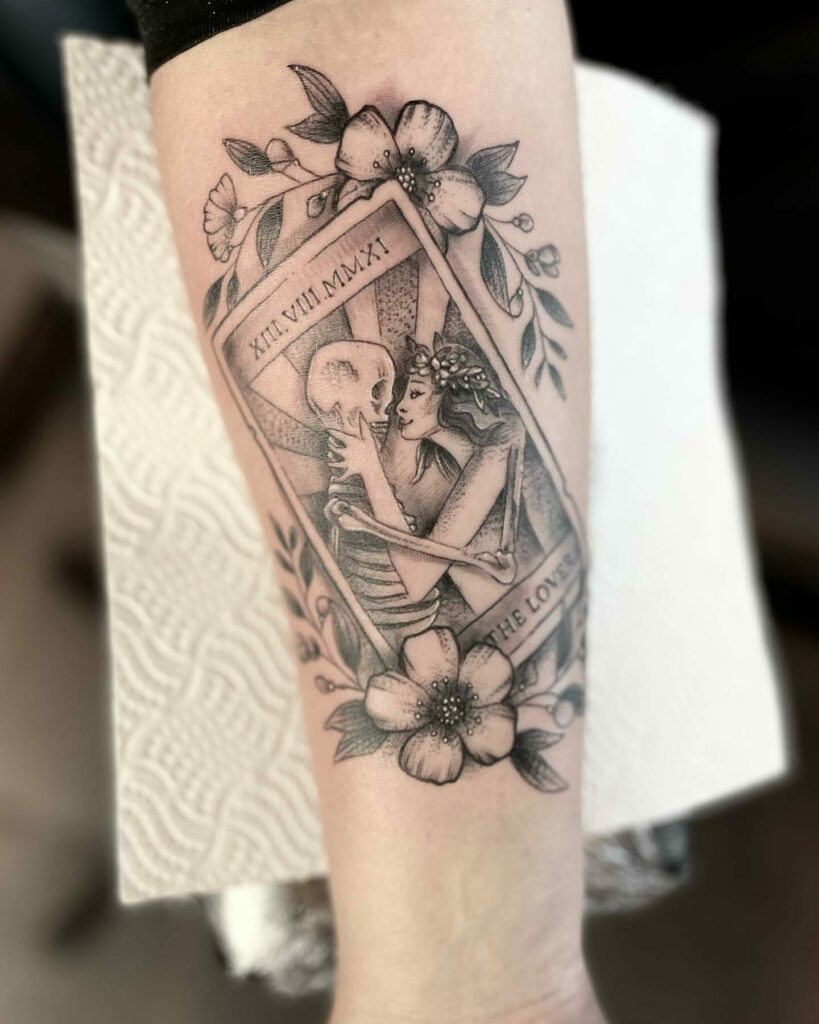 the lovers tarot card tattoo