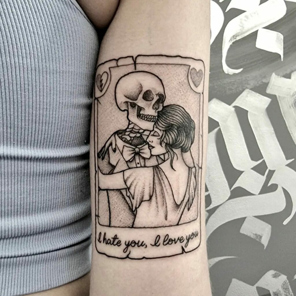 the lovers tarot card tattoo