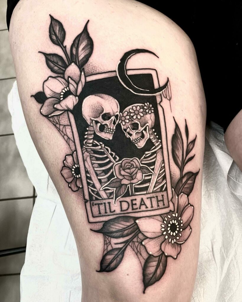 the lovers tarot card tattoo