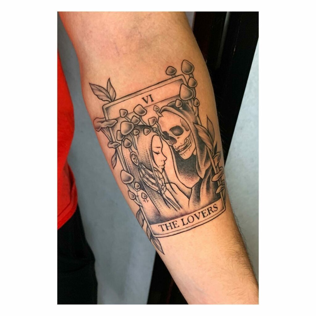 the lovers tarot card tattoo